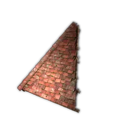 Tiled Triangular Roof Corner 60°