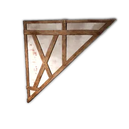 Half-Timber Inverted Roof Support