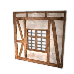 Half-Timber Wall With Large Window