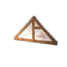 Half-Timber Triangular Roof Support