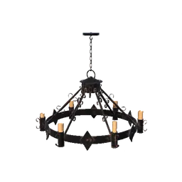 Ornamental Iron Chandelier