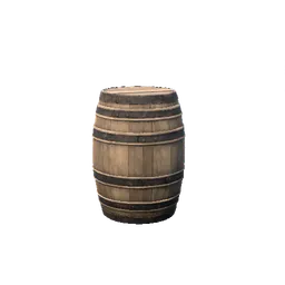 Large Fine Wooden Barrel